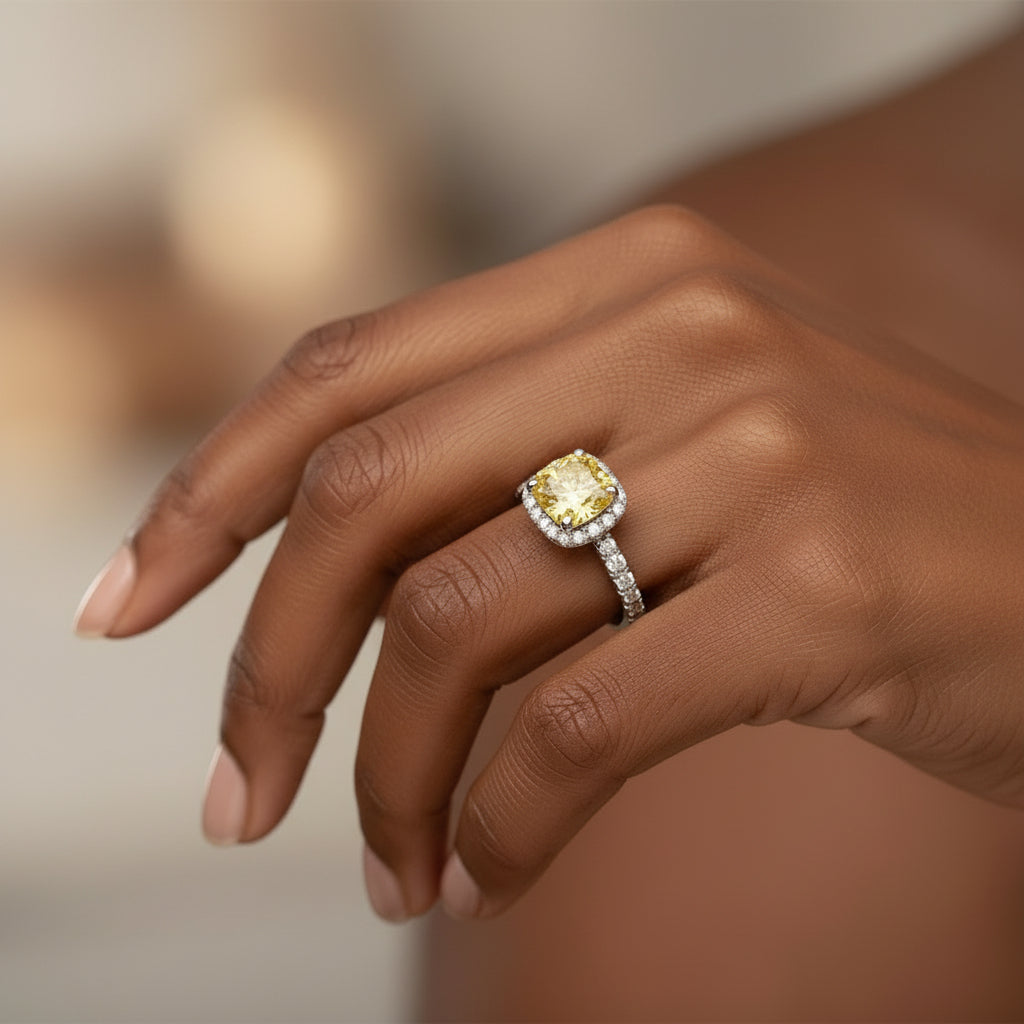 1.8cttw 14K Certified Lab Grown Diamond Ring, Size 5 1/4