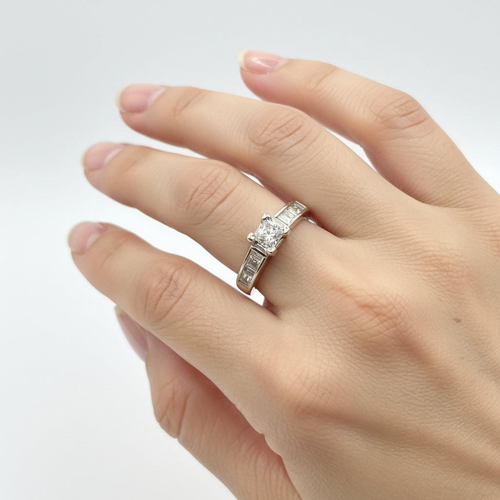 14k Diamond Ring, 1cttw, GH, SI1, 3.97gr