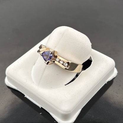 14K Tanzanite & Diamond Ring, size 7 1/2