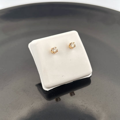 14K Diamond Stud Earrings, 1/3cttw, LM, SI1, .70gr