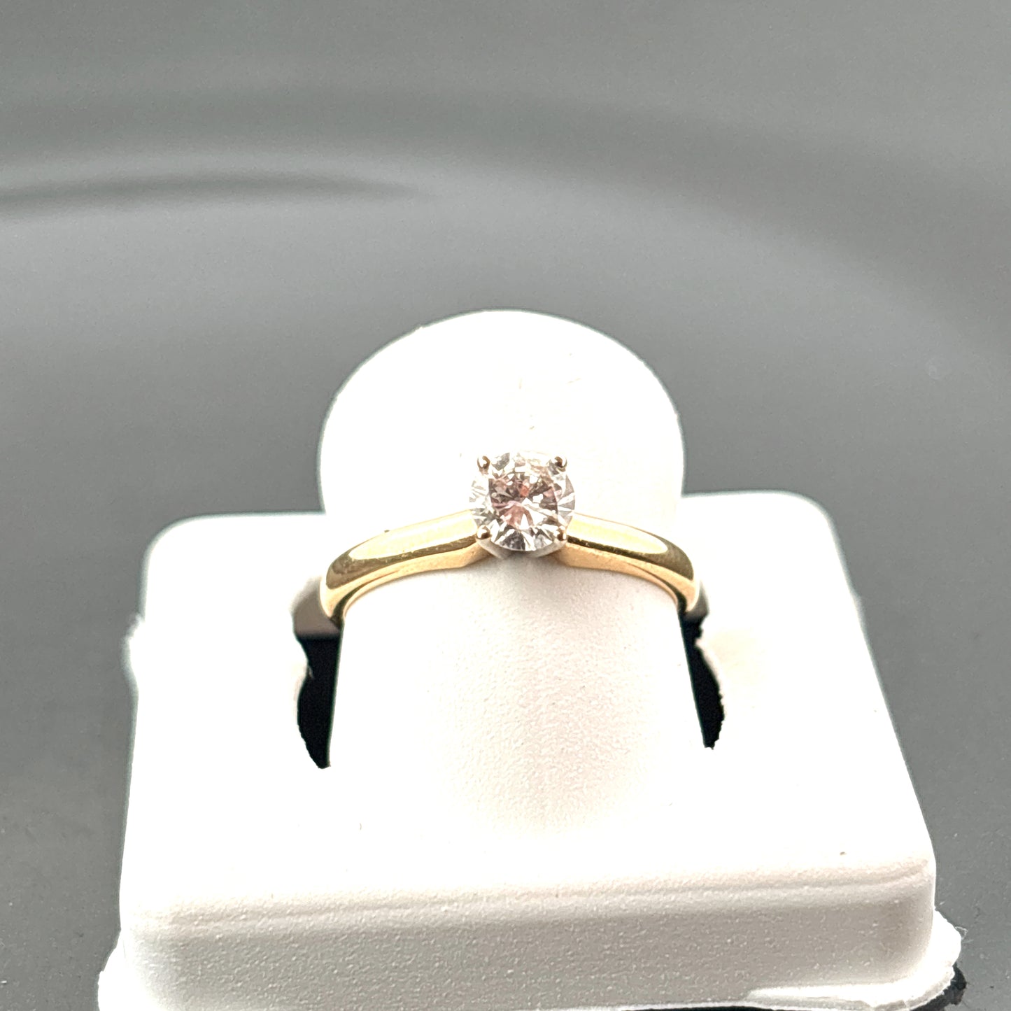 14K Diamond Ring, 1/3ct, H, I1 , Round, 1.85gr