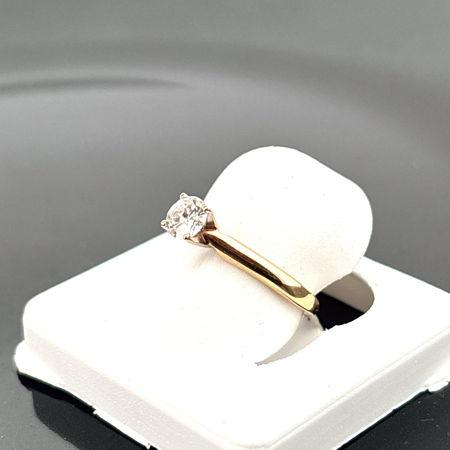 14K Diamond Ring, 1/3ct, H, I1 , Round, 1.85gr