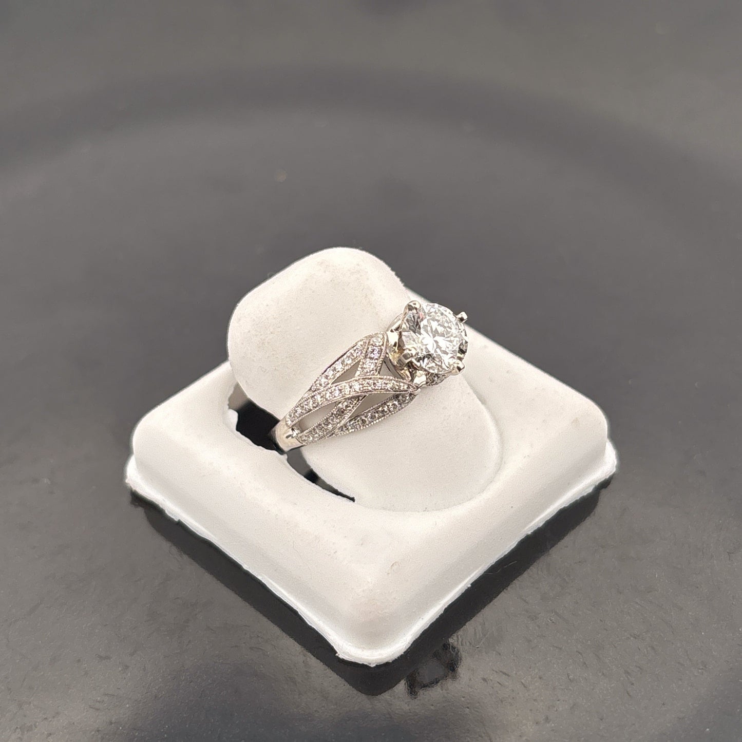 14K Lab Grown Diamond Ring, 1 1/3cttw, EF, VS, Valina