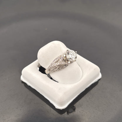 14K Lab Grown Diamond Ring, 1 1/3cttw, EF, VS, Valina