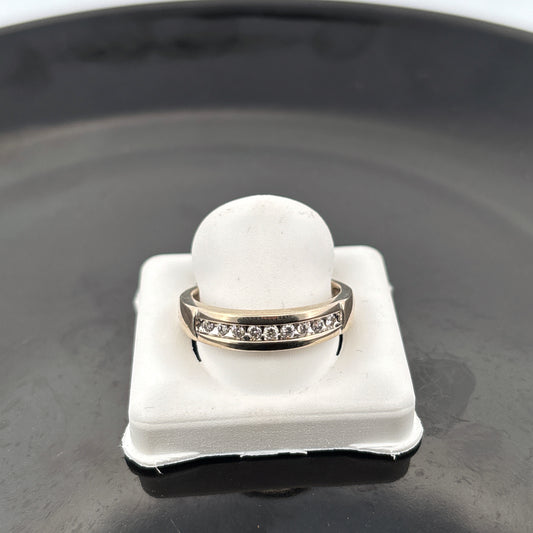 10k Mens Diamond Ring, 1/4cttw, GH, SI1, 4.74gr