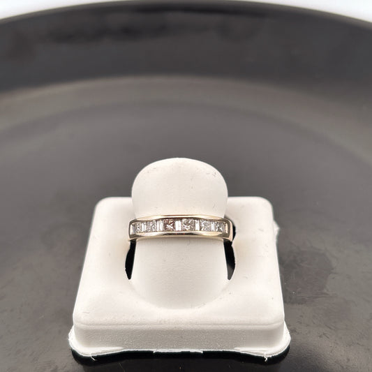 14k Diamond Wedding Band, 0.55cttw, GH, SI1, 2.76gr