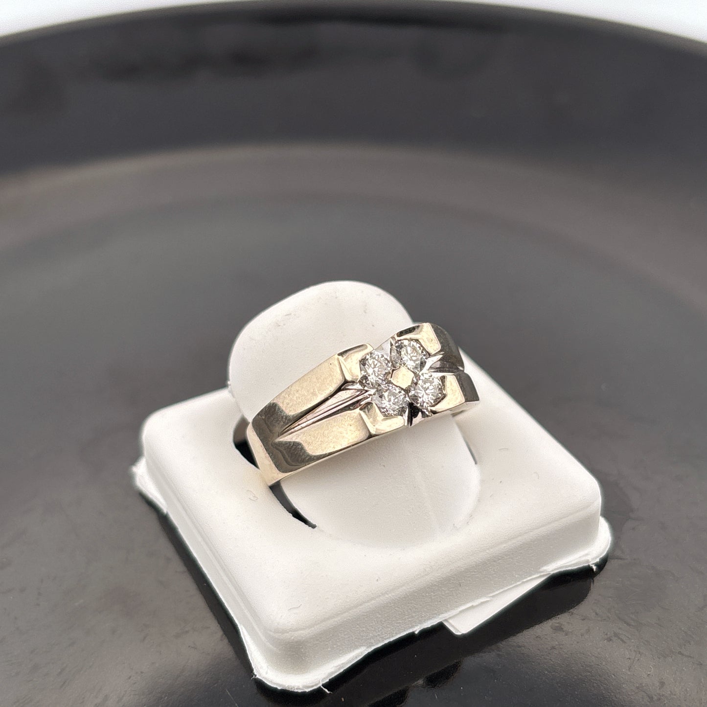 14k Diamond Mens Ring, 3/4cttw, GH, SI1, 9.24gr