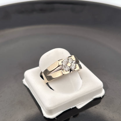 14k Diamond Mens Ring, 3/4cttw, GH, SI1, 9.24gr