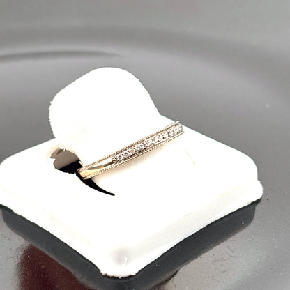 18K Diamond Wedding Band, 0.15cttw, GH,SI1 - 2.93gr