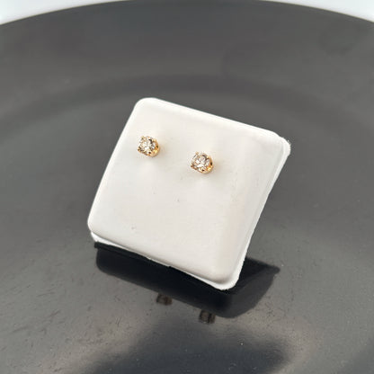 14K Diamond Stud Earrings, 1/3cttw, LM, SI1, .70gr