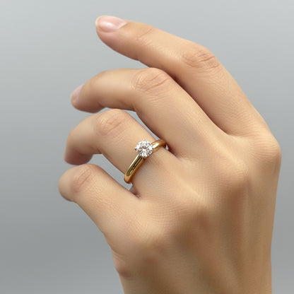 14K Diamond Ring, 1/3ct, H, I1 , Round, 1.85gr