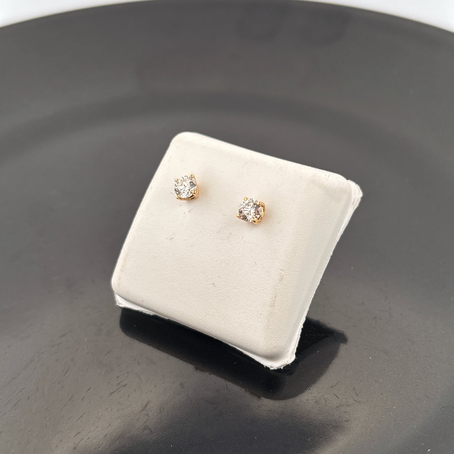 Cruelty Free Lab Grown 14K Diamond Stud Earrings, G, VVS2/VS1, 1/2 cttw, .66gr Earrings