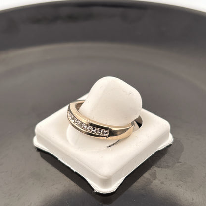 10k Mens Diamond Ring, 1/4cttw, GH, SI1, 4.74gr